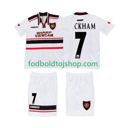 Manchester United BECKHAM 7 Retro Børn Udebane trøje 1998 S/S